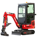 HUAYEE HY14F | Mini Excavator with Pilot Controls & Cab | 13.5 hp B&S Engine