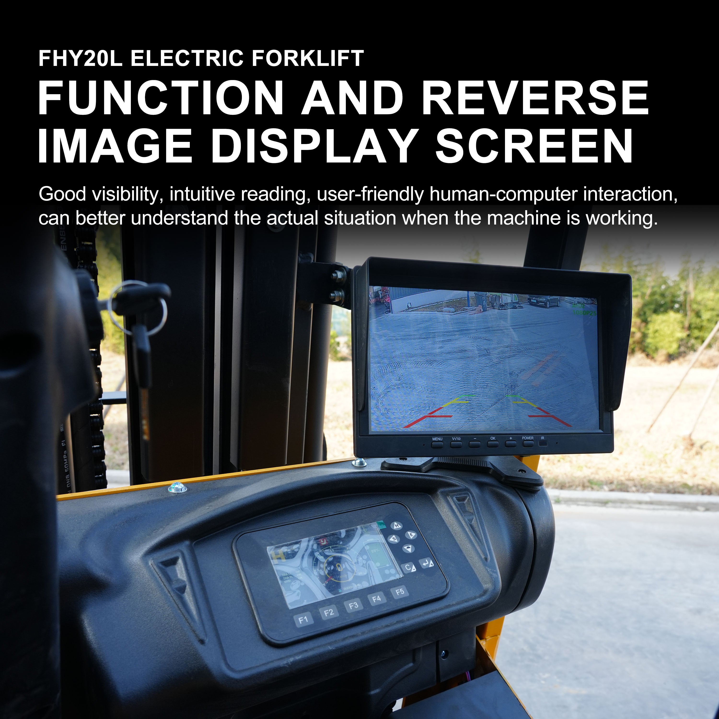HUAYEE FHY20L 1.8-Ton Electric Forklift – High-Performance 76.8V Lithium Powered 4-Wheel Forklift