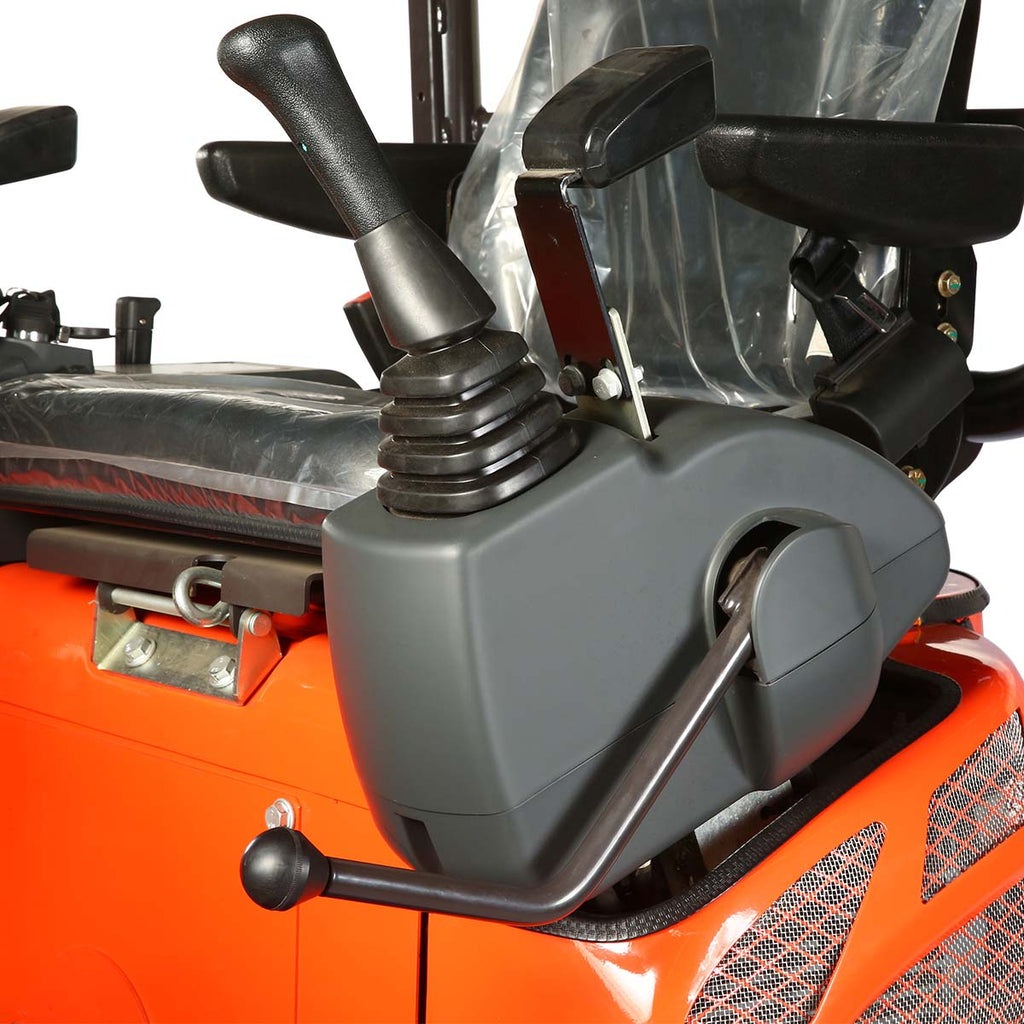 TMG Industrial 1800 KG Mini Compact Excavator, 16 HP Kubota Diesel, KDK Pump, Eaton Motor, 85” Digging Depth, Joystick Control, TMG-MVE18