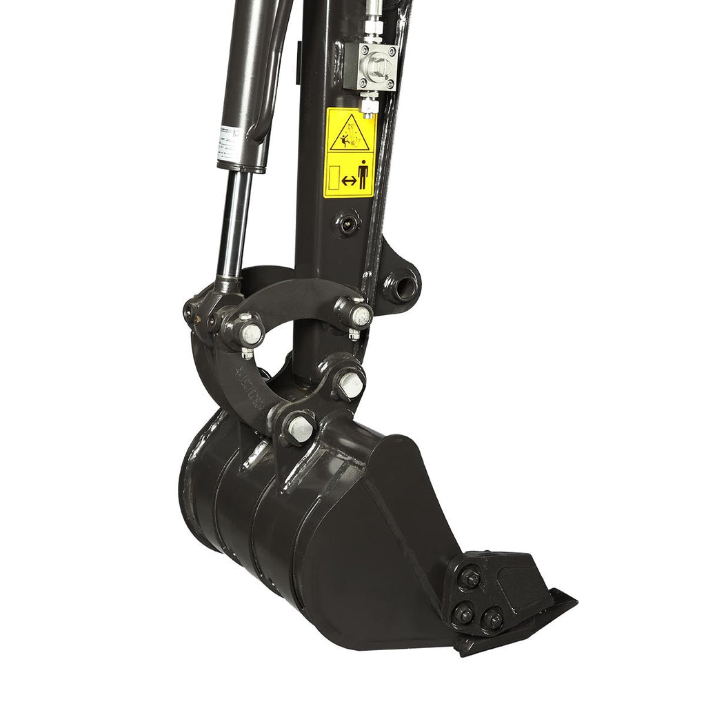 TMG Industrial 1200 KG Mini Compact Excavator, 14 HP Kubota Diesel, KDK Pump, Eaton Motor, Zero Tail Overhang, Adjustable Chassis Width, TMG-MVE12
