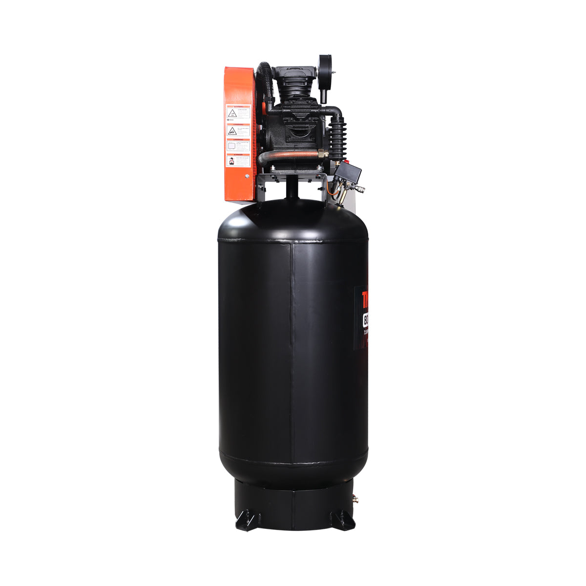 TMG Industrial 80 Gallon 7.5 HP Stationary Electric Air Compressor, 6 Min Fill Time, 230V Induction Motor, ASME Vertical Tank, TMG-ACE80