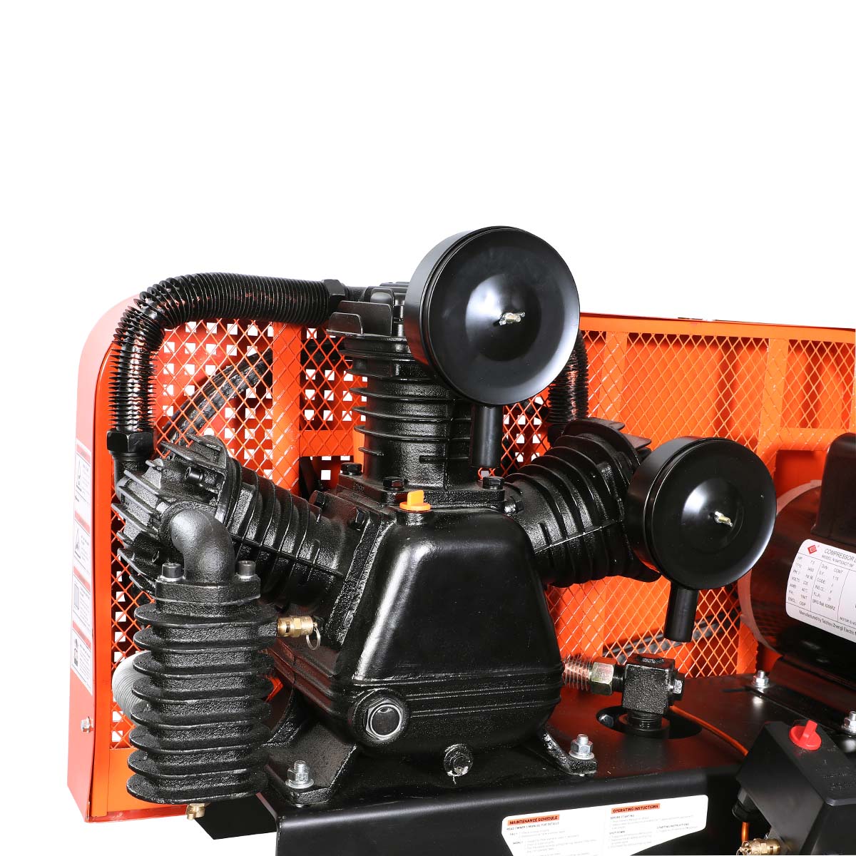 TMG Industrial 80 Gallon 7.5 HP Stationary Electric Air Compressor, 6 Min Fill Time, 230V Induction Motor, ASME Vertical Tank, TMG-ACE80