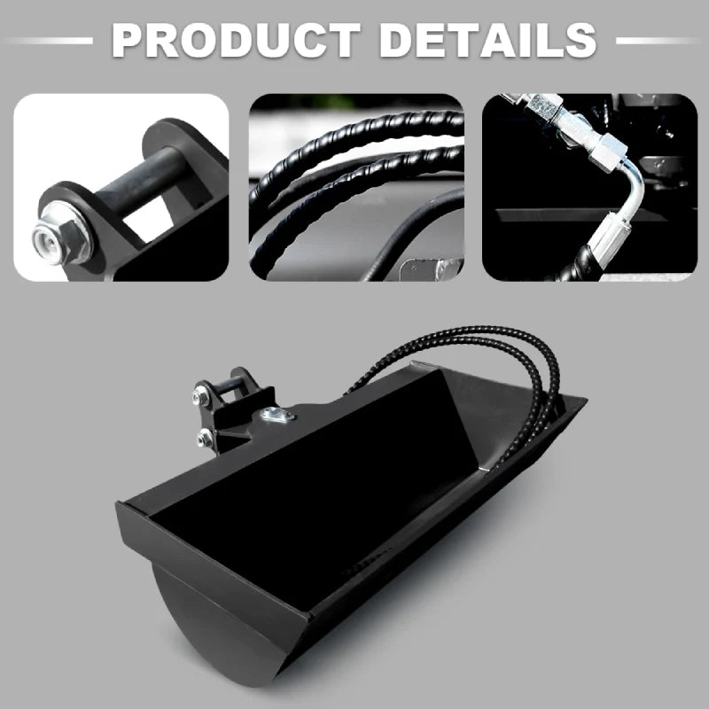 800mm 32" Tilt Bucket for 1-1.8 Ton Mini Excavators | HUAYEE HYE04