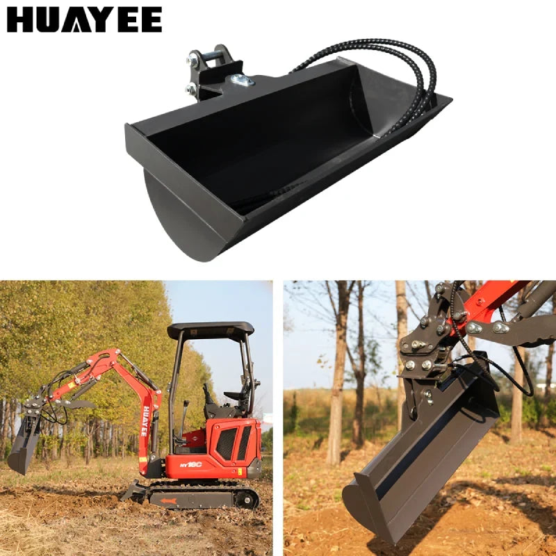 800mm 32" Tilt Bucket for 1-1.8 Ton Mini Excavators | HUAYEE HYE04