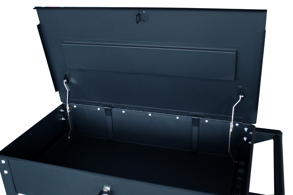 TMG-SC03D 3-Drawer Rolling Service Cart with Locking Lid