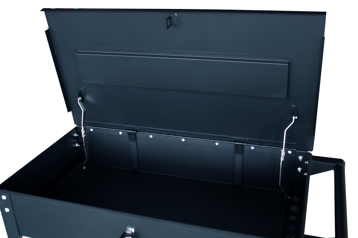 TMG-SC03D 3-Drawer Rolling Service Cart with Locking Lid