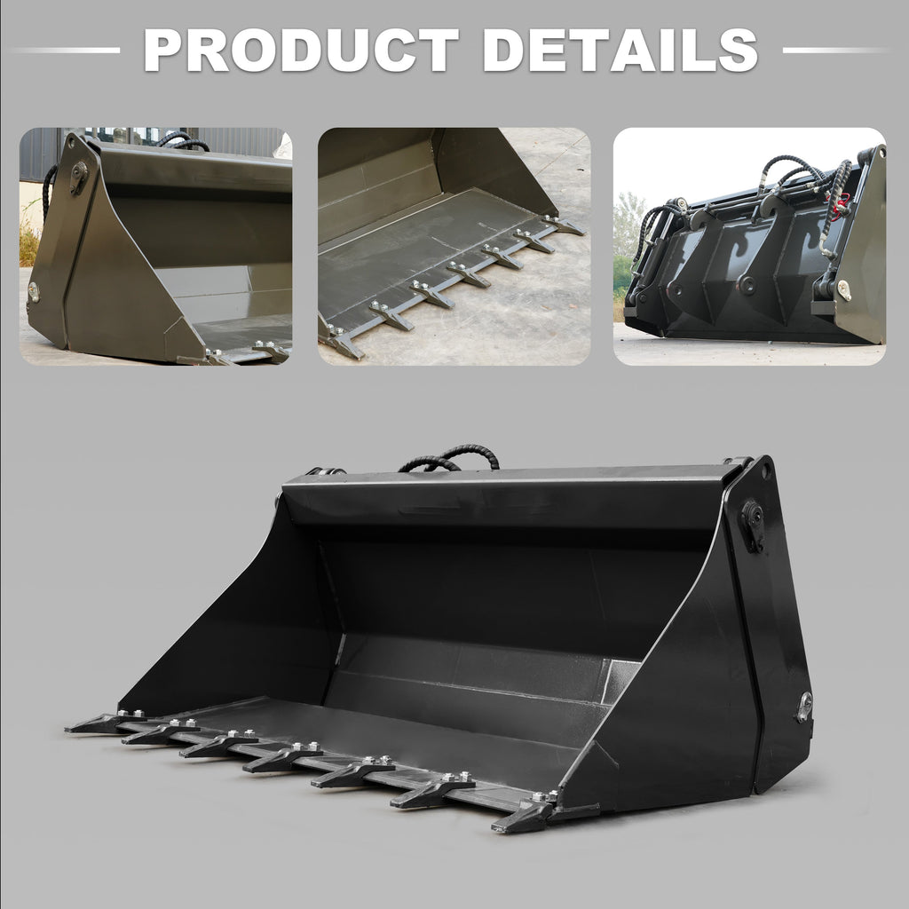 HUAYEE WHY-6 4-in-1 Multi-Purpose Bucket Attachment for WHY1500 Wheel Loader