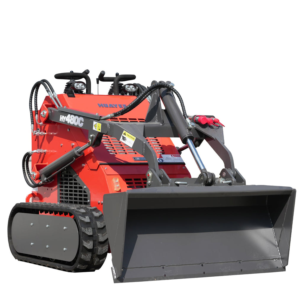 HUAYEE HY480C | Compact Track Stand-on Skid Steer Loader with 23 hp RATO Engine