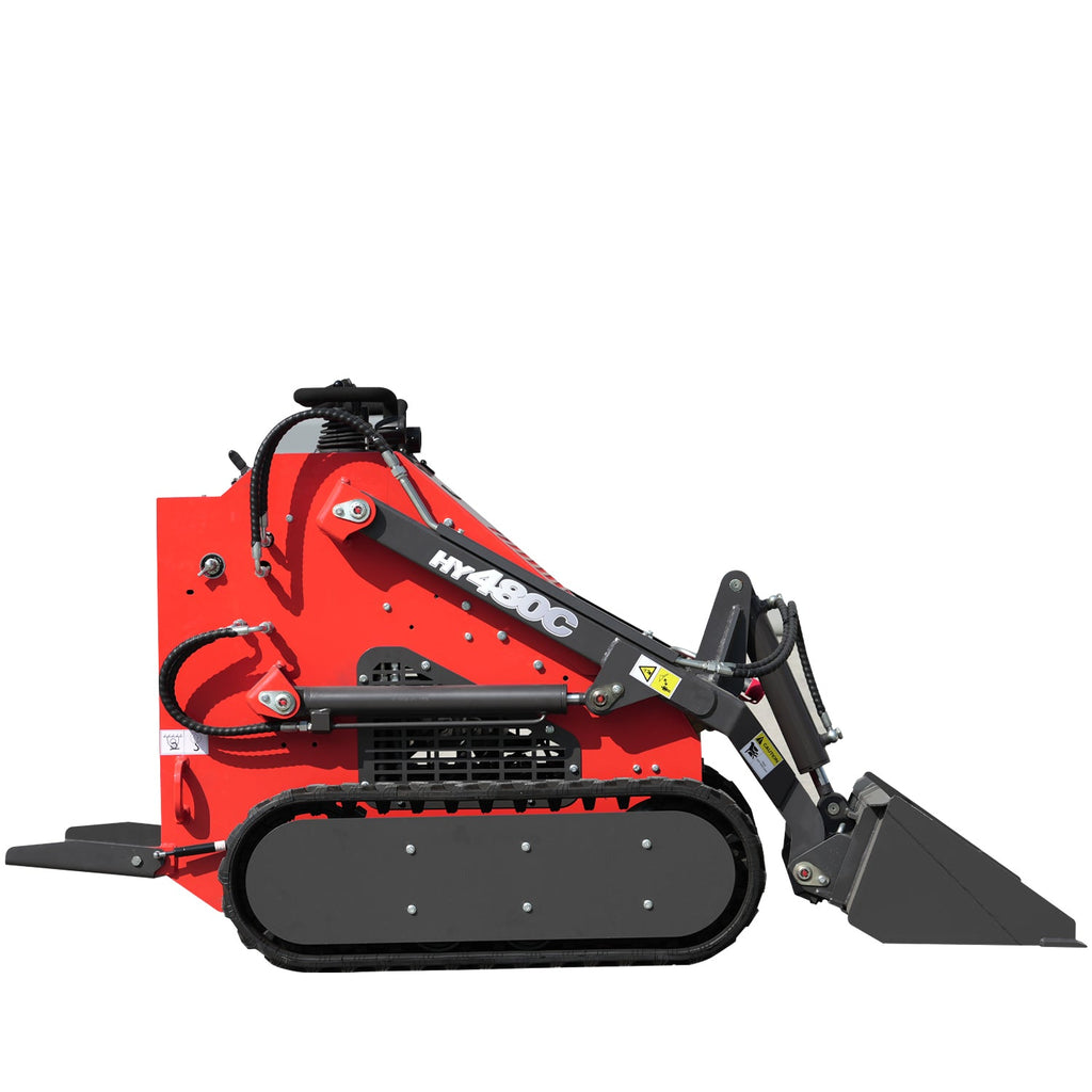 HUAYEE HY480C | Compact Track Stand-on Skid Steer Loader with 23 hp RATO Engine