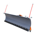 TMG Industrial 72” Truck/SUV Front Mount Snow Plow Pusher, Left and Right Angle, 2” Mount Receiver, Wireless Winch Control, TMG-TSP72