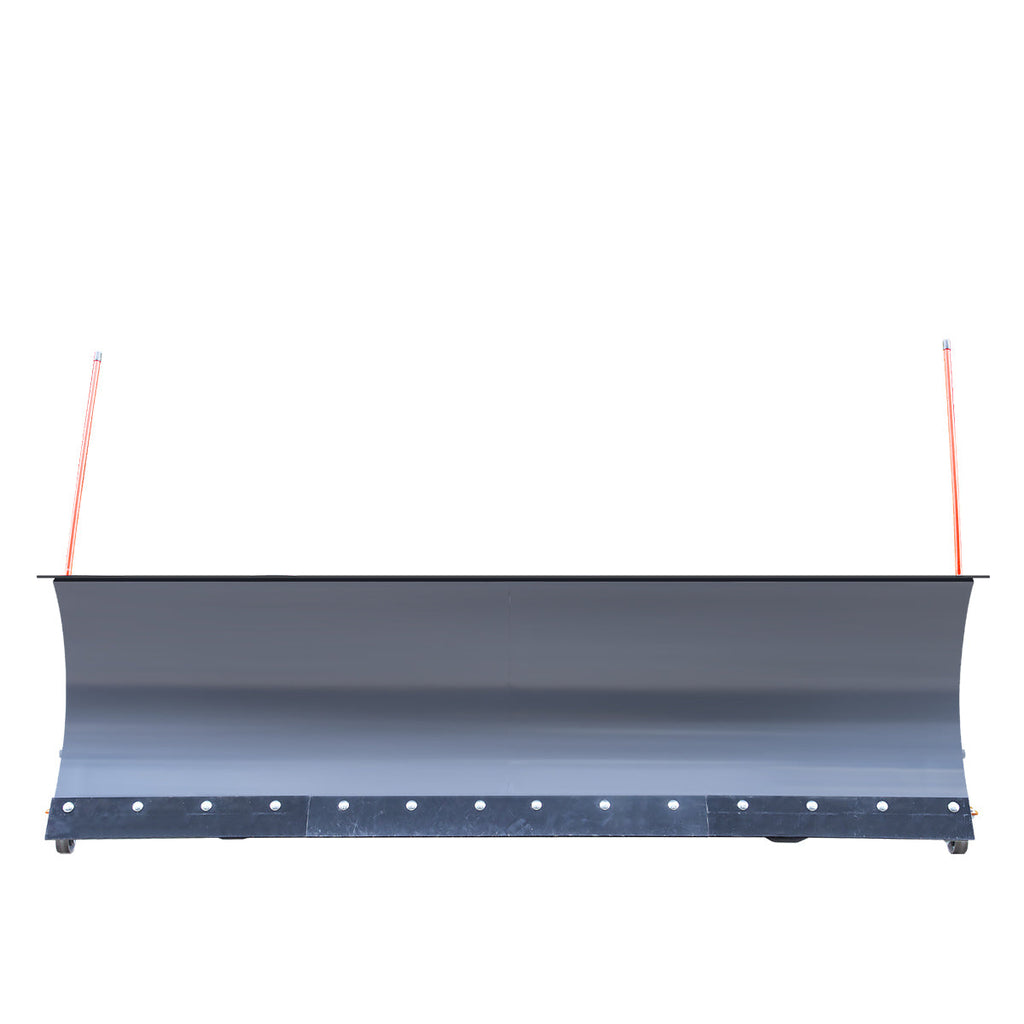 TMG Industrial 72” Truck/SUV Front Mount Snow Plow Pusher, Left and Right Angle, 2” Mount Receiver, Wireless Winch Control, TMG-TSP72