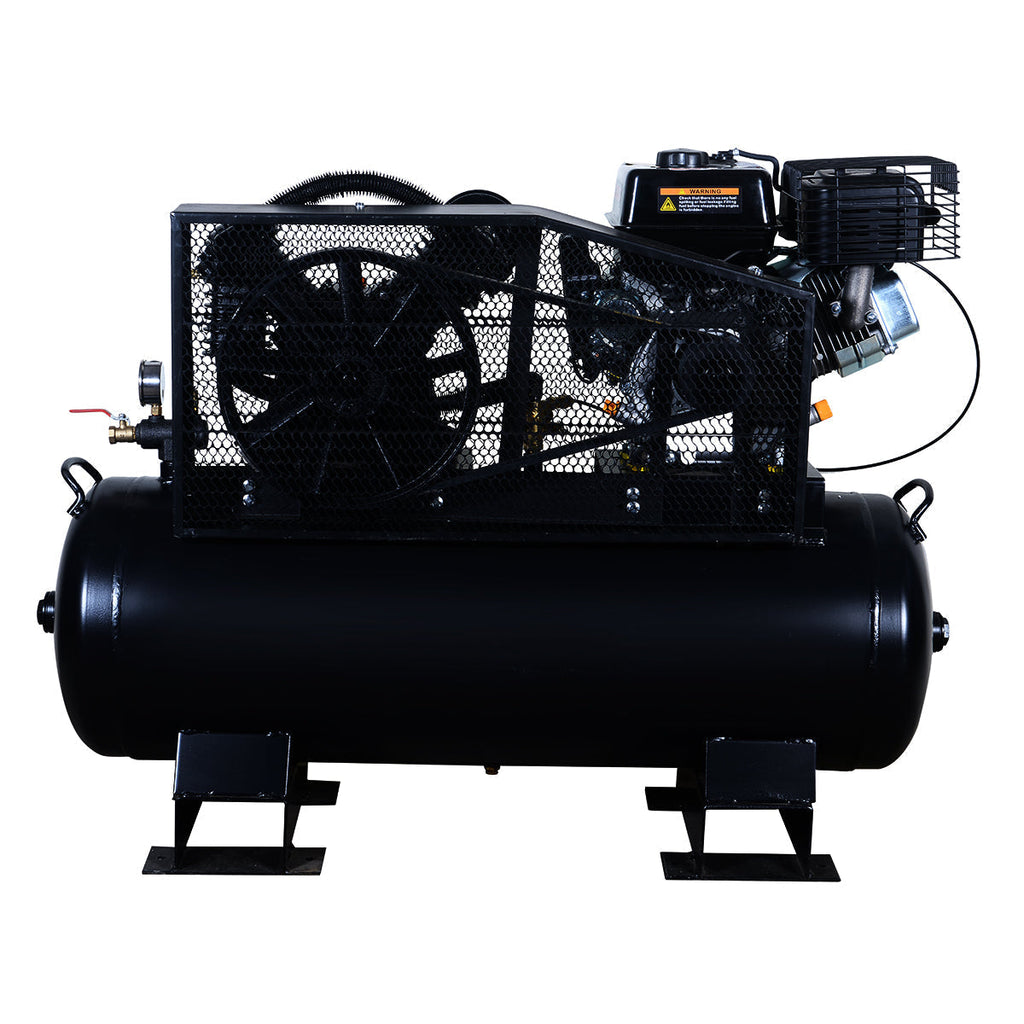 TMG Industrial 40 Gallon 2-Stage Truck Mounted Air Compressor, 9 HP OHV Loncin Engine, Horizontal Tank, 18.7 CFM @ 90 PSI, TMG-GAC40