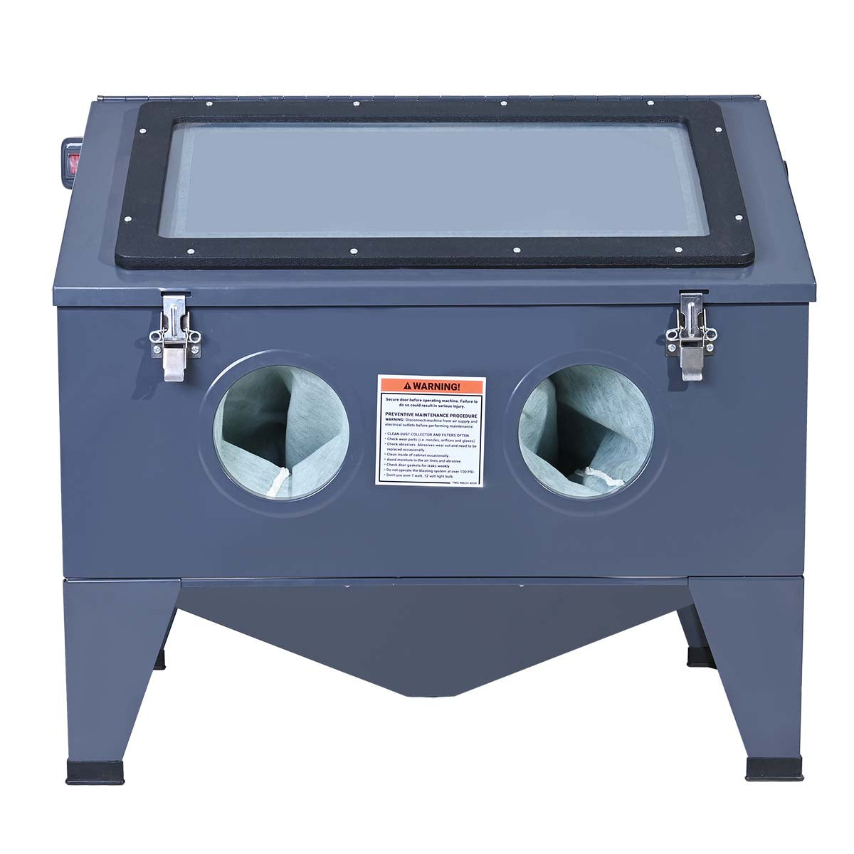 TMG Industrial 50 Gallon Tabletop Cabinet Sandblaster w/View Window, 115 PSI, 15 CFM, TMG-ABC50