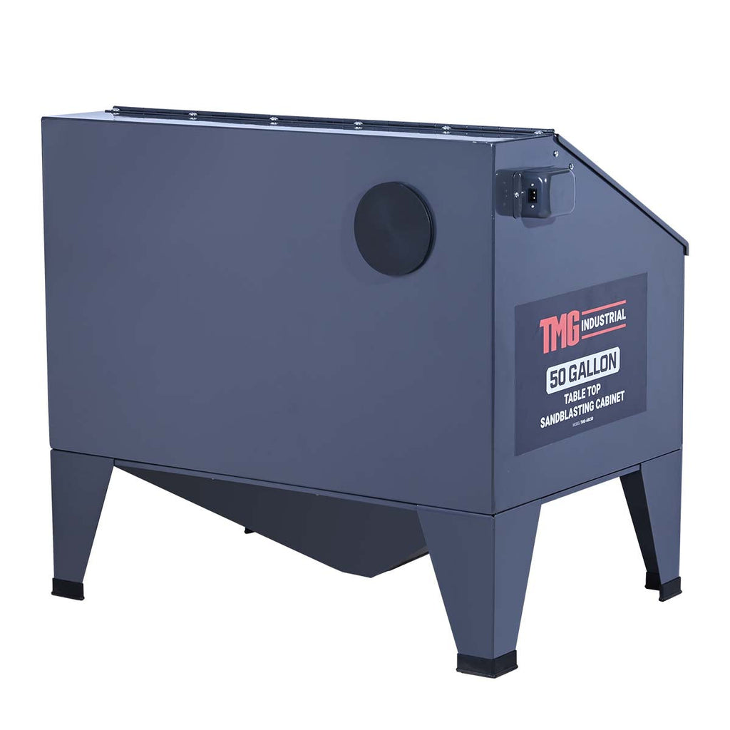 TMG Industrial 50 Gallon Tabletop Cabinet Sandblaster w/View Window, 115 PSI, 15 CFM, TMG-ABC50