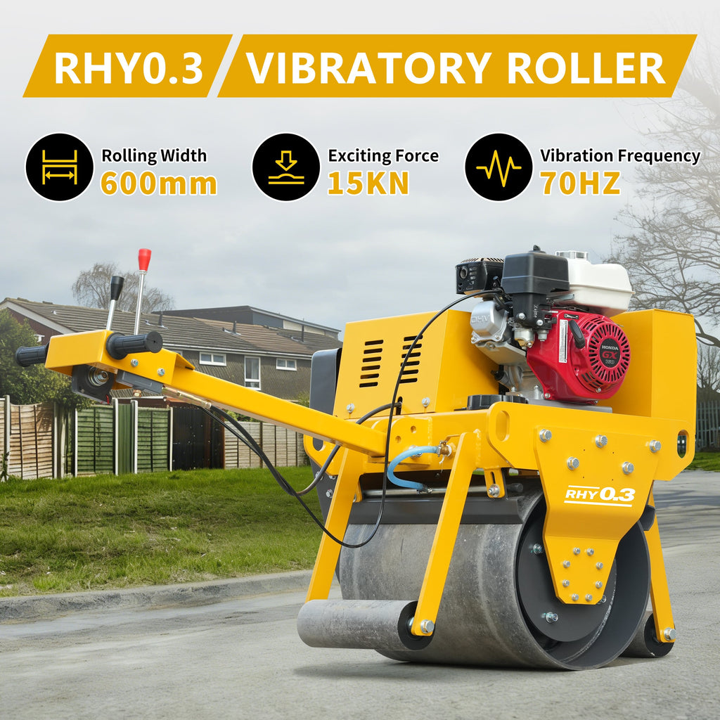HUAYEE RHY0.3 0.3 Ton Small Road Roller - Compact Road Compactor