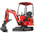 HUAYEE HY14C | Mini Excavator with Hydraulic Thumb & Side Swing Boom - 13.5hp B&S Engine