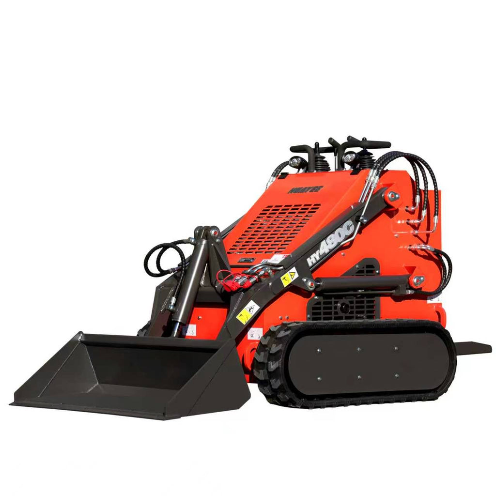 HUAYEE HY480C | Compact Track Stand-on Skid Steer Loader with 23 hp RATO Engine