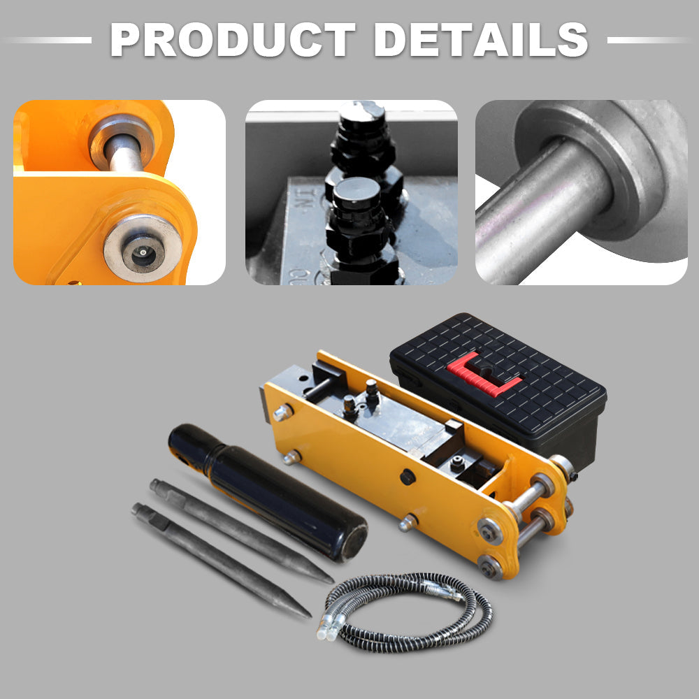 HUAYEE HYE03 | Hydraulic Hammer for 1-1.8 Ton Mini Excavators