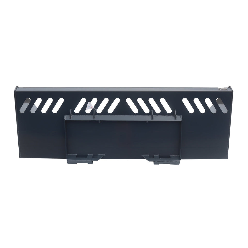 TMG Industrial Heavy-Duty 84” Skid Steer Snow/Mulch Bucket, Bolt-On Cut Edge, 1500-lb Weight Capacity, Universal Quick Mount, TMG-SN84