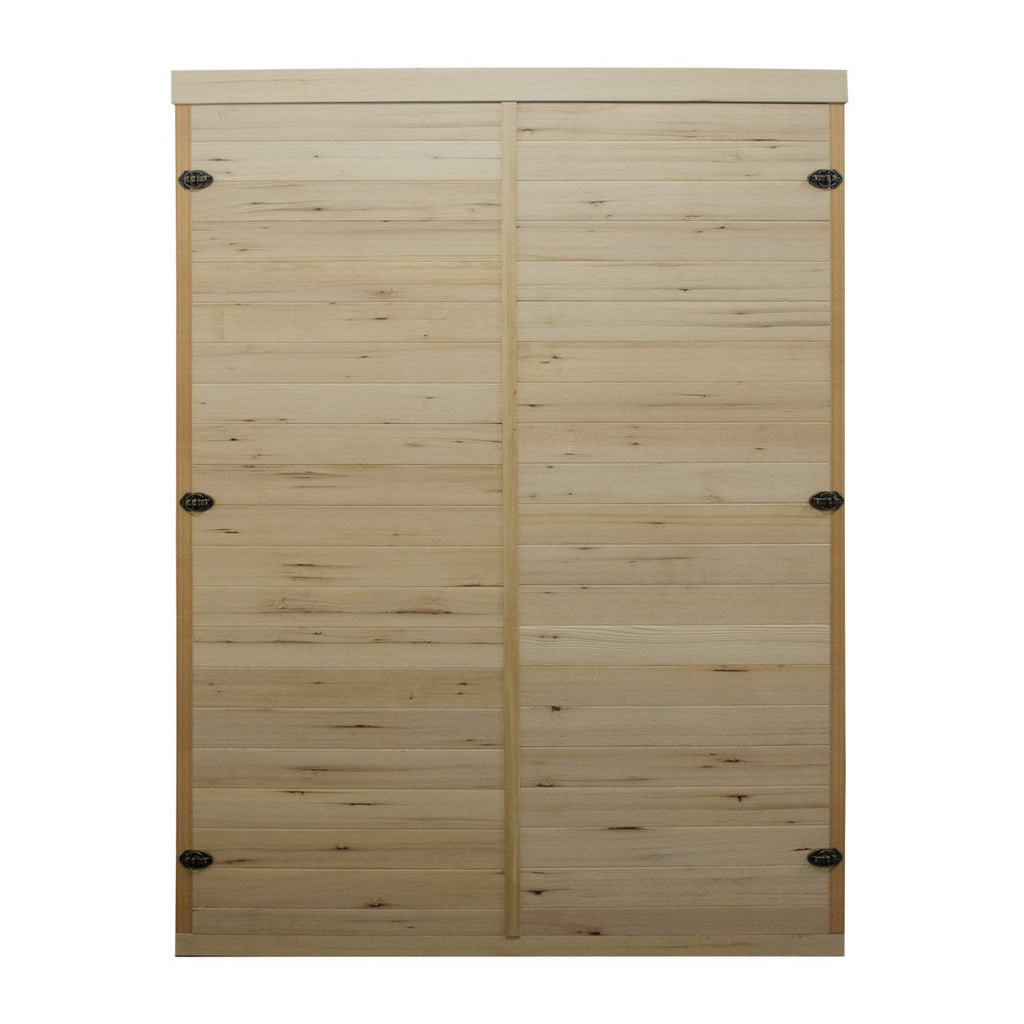 TMG LIVING 3 Person Corner Indoor FAR Infrared Sauna Room, Natural Canadian Hemlock, Bluetooth Speakers, Tempered Glass Door, TMG-LSN40