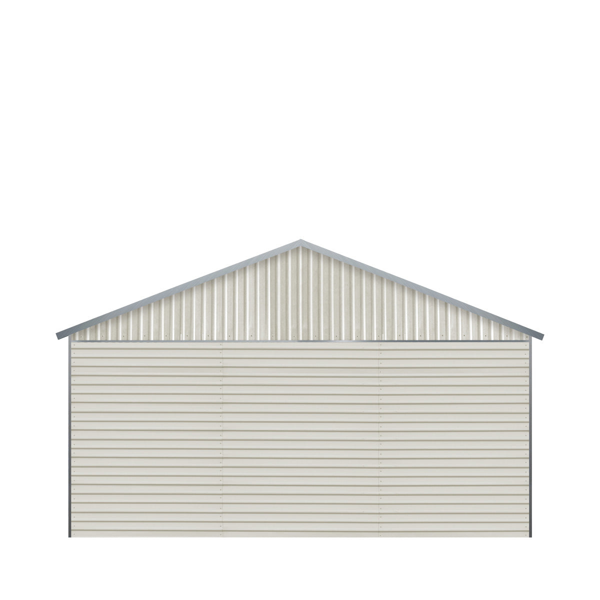 TMG Industrial 21’ x 19’ Double Garage Metal Shed with Side Entry Door, 400 Sq-Ft, 8' Eave Height, 27 GA Corrugated Panels, TMG-MS2119