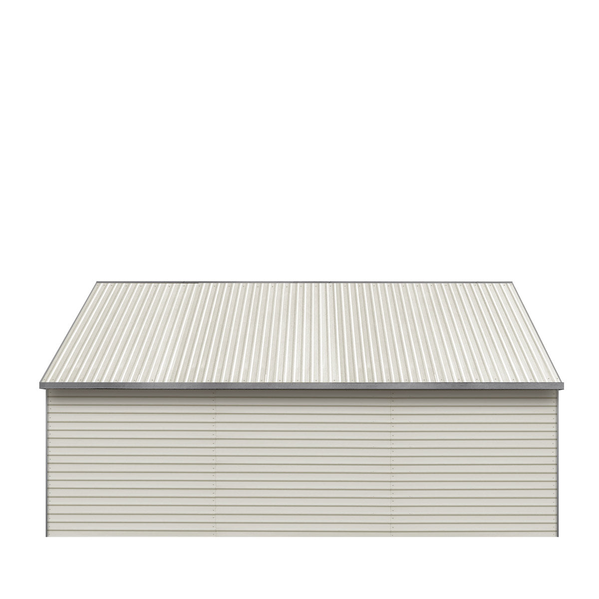TMG Industrial 21’ x 19’ Double Garage Metal Shed with Side Entry Door, 400 Sq-Ft, 8' Eave Height, 27 GA Corrugated Panels, TMG-MS2119