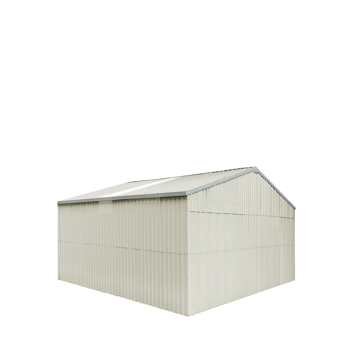 TMG Industrial 25’ x 25’ Double Garage Metal Barn Shed with Side Entry Door, 625 Sq-Ft Floor Space, 9’8” Eave Height, 27 GA Metal, Skylights, 4/12 Roof Pitch, TMG-MS2525