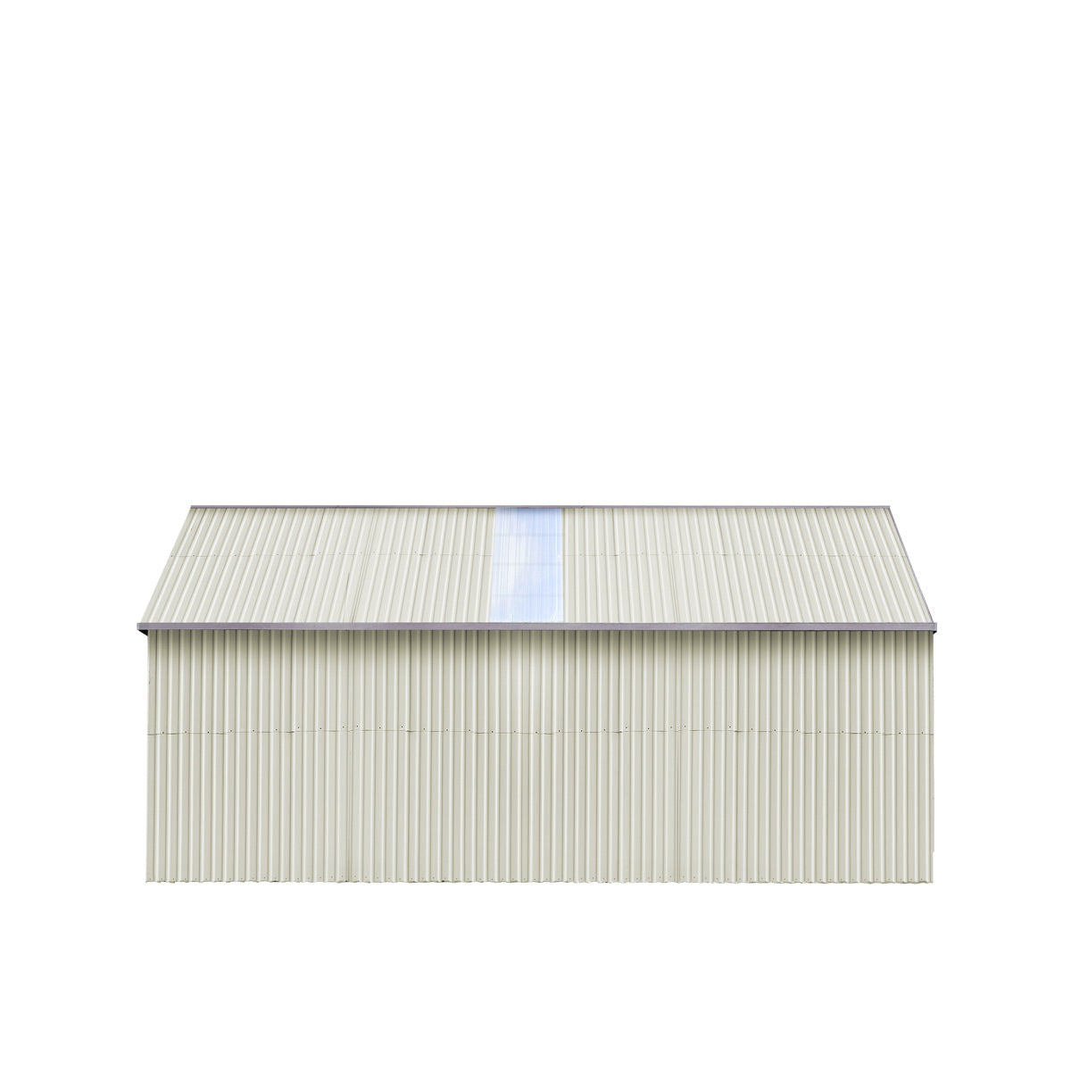TMG Industrial 25’ x 33’ Double Garage Metal Barn Shed with Side Entry Door, 825 Sq-Ft Floor Space, 9’8” Eave Height, 27 GA Metal, Skylights, 4/12 Roof Pitch, TMG-MS2533
