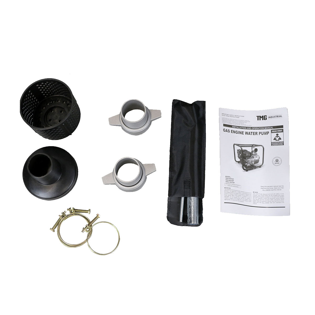 TMG-50TWP 132 GPM 2" Semi-Trash Water Pump with 6.5 HP Gas Engine