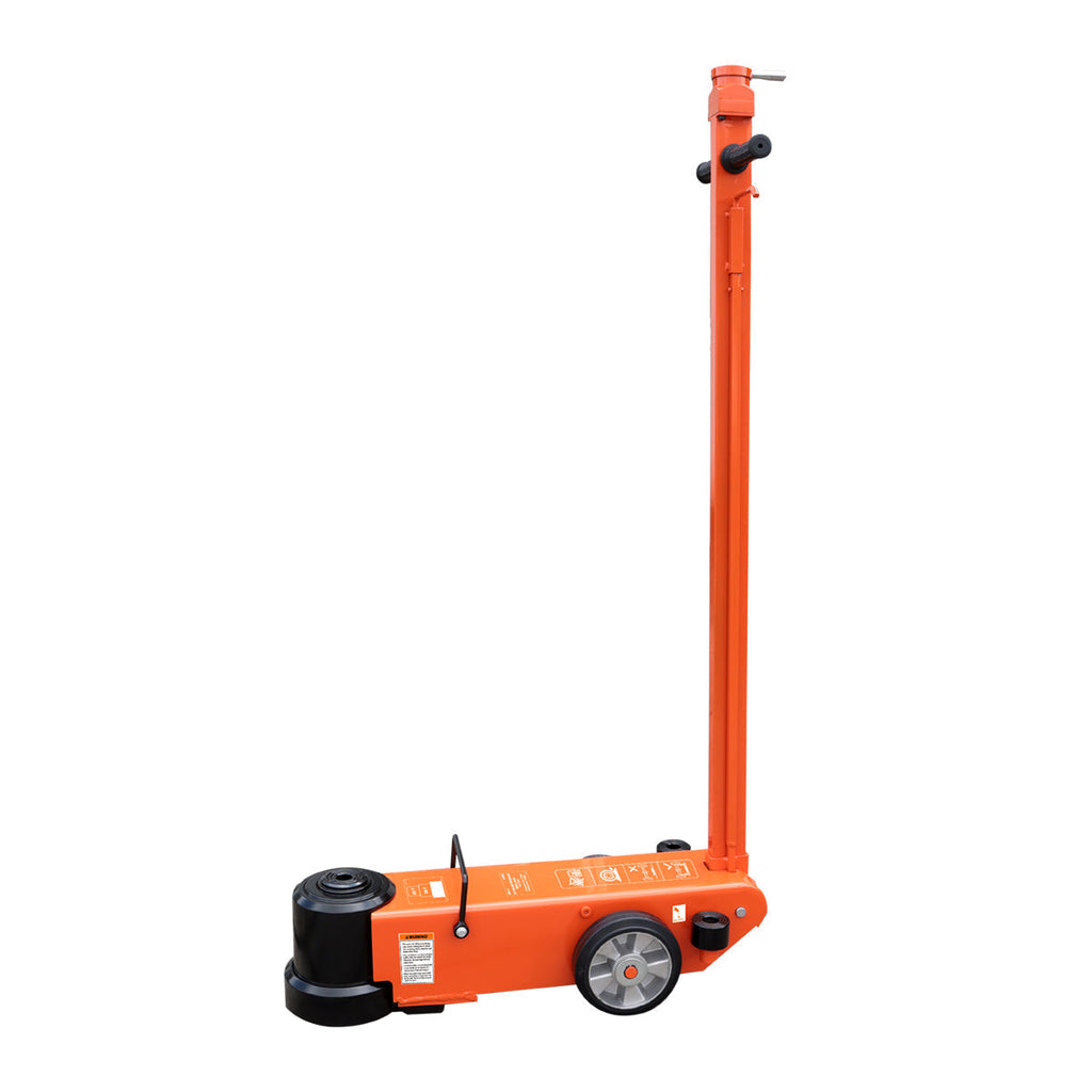TMG Industrial 50 Ton Air Hydraulic Two Stage Truck Jack, 25 Ton Self-Retracting Ram, Adjustable 90°-180°, TMG-AJT50