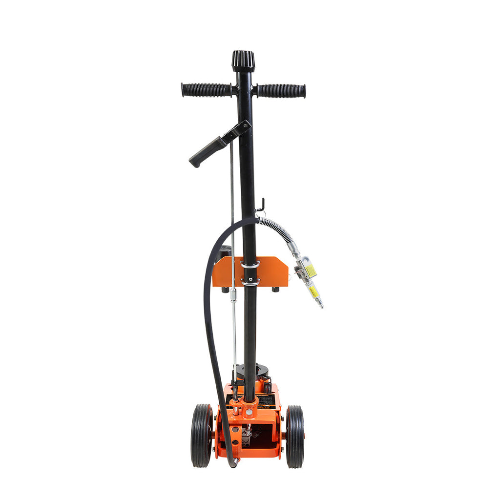 TMG Industrial 35 Ton (77,000 lb) Professional Air Hydraulic Axle Jack, Pneumatic Control, Double Springs, 19” Lift Height, TMG-AJX35