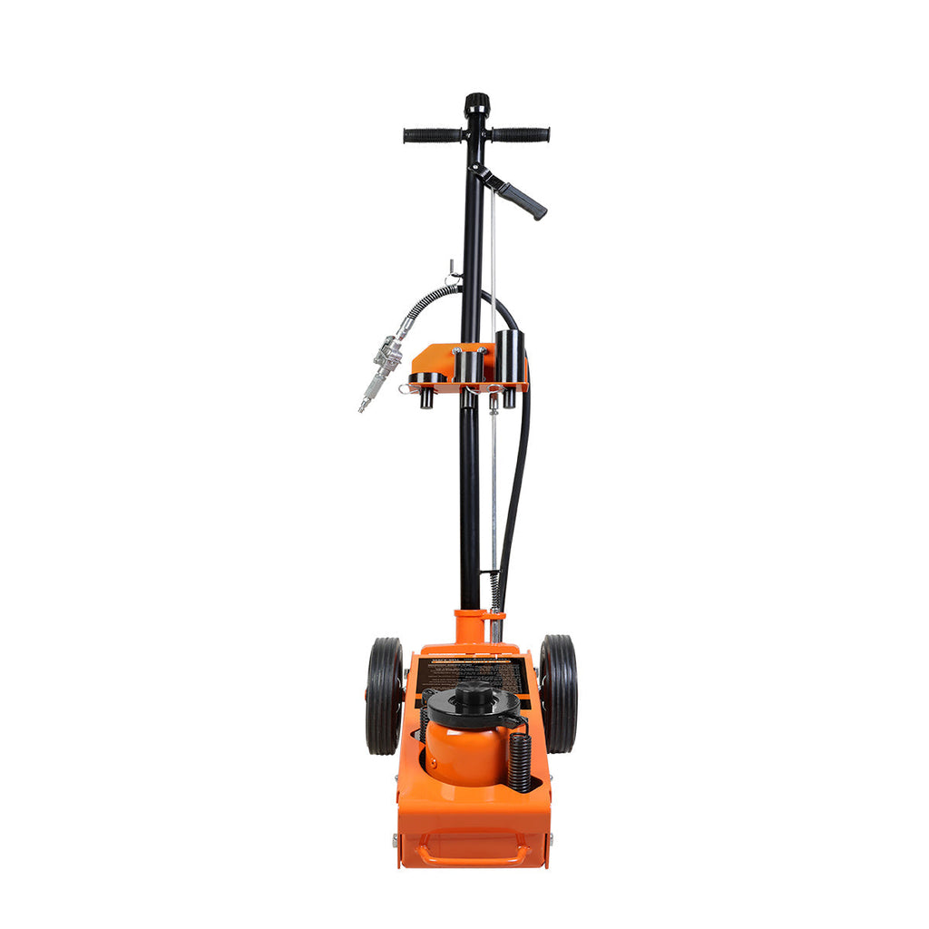 TMG Industrial 35 Ton (77,000 lb) Professional Air Hydraulic Axle Jack, Pneumatic Control, Double Springs, 19” Lift Height, TMG-AJX35
