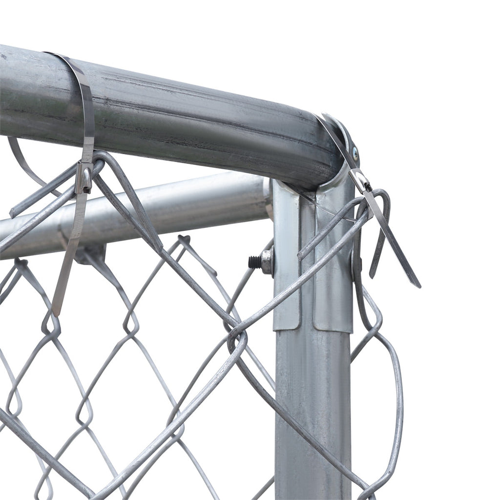 TMG Industrial 20’ x 20’ Outdoor Dog Kennel Playpen, Outdoor Dog Runner, Pet Exercise House, Lockable Gate, 6’ Chain-Link Fence, TMG-DCP2020