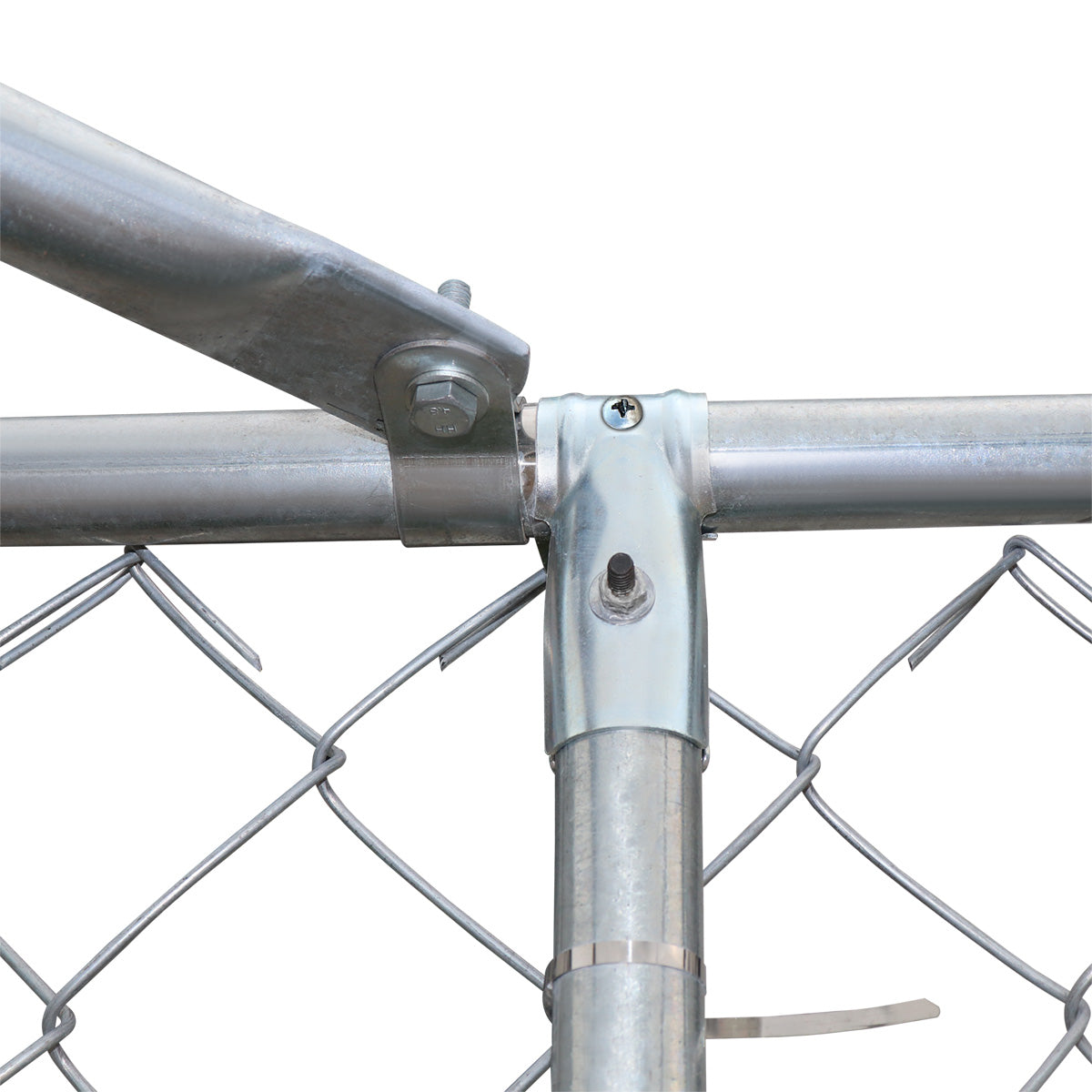 TMG Industrial 20’ x 20’ Outdoor Dog Kennel Playpen, Outdoor Dog Runner, Pet Exercise House, Lockable Gate, 6’ Chain-Link Fence, TMG-DCP2020
