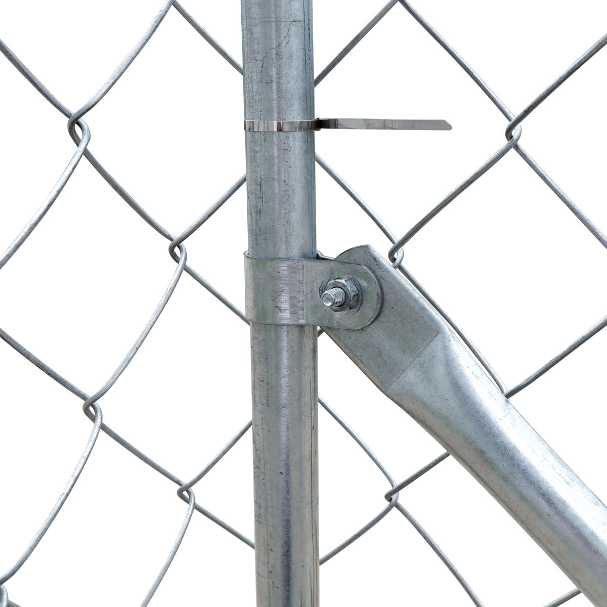 TMG Industrial 20’ x 20’ Outdoor Dog Kennel Playpen, Outdoor Dog Runner, Pet Exercise House, Lockable Gate, 6’ Chain-Link Fence, TMG-DCP2020