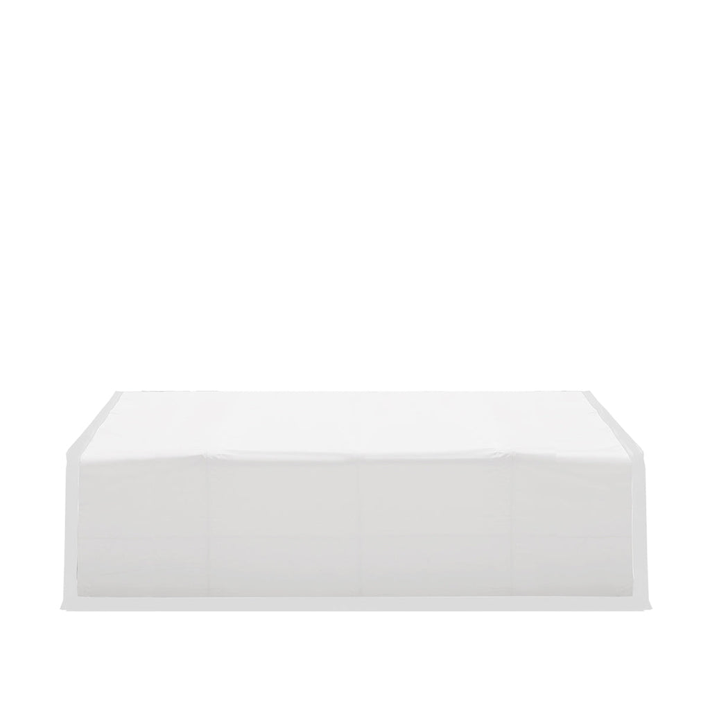 TMG Industrial 40' x 40' Dual Truss Storage Shelter with Heavy Duty 21 oz PVC Cover & Drive Through Doors, TMG-DT4041