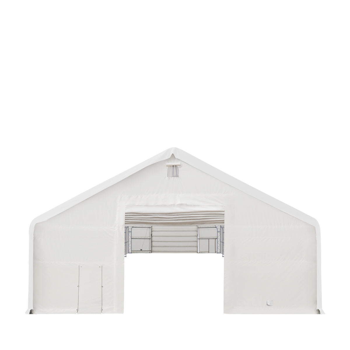 TMG Industrial 40' x 80' Dual Truss Storage Shelter with Heavy Duty 21 oz PVC Cover & Drive Through Doors, TMG-DT4081 (Previously DT4080)