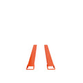 TMG-FE72 72" Forklift Extensions, 1500-LB Capacity, Heel Restraint, 6" Wide, 2.5" Thick