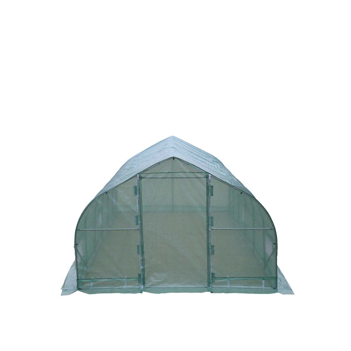 TMG Industrial 10’ x 20’ Tunnel Greenhouse Grow Tent w/Ripstop Leno Cover, Cold Frame, Roll-Up Mesh Windows, Peak Roof, TMG-GH1020P