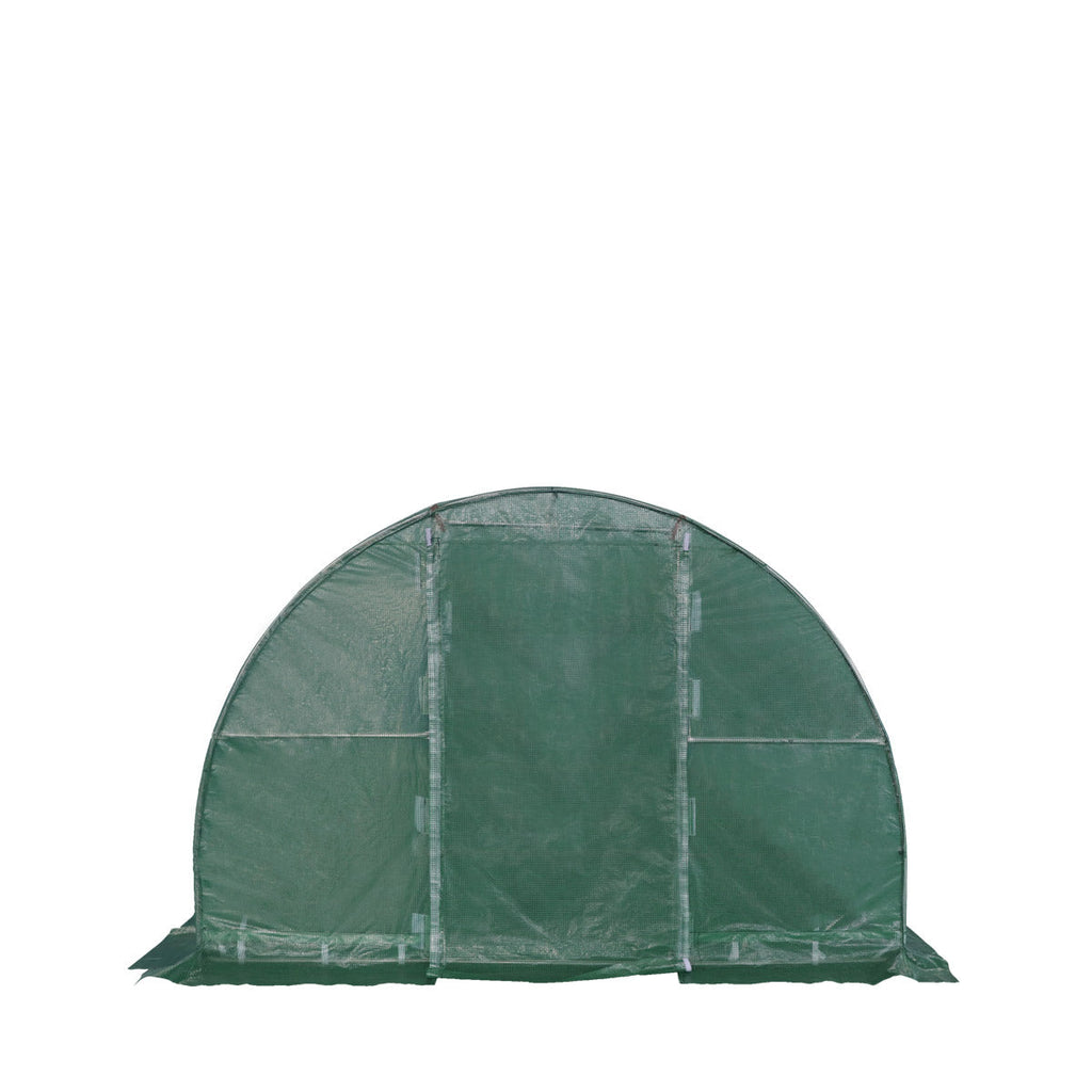 TMG Industrial 10’ x 30’ Tunnel Greenhouse Grow Tent w/Ripstop Leno Cover, Cold Frame, Roll-Up Mesh Windows, Round Top Roof, TMG-GH1030R