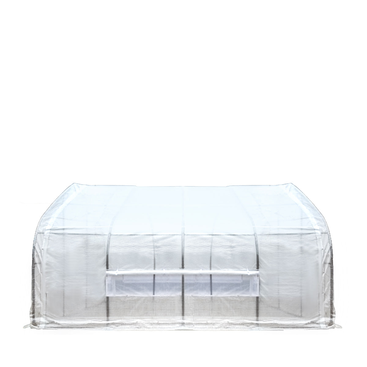 TMG Industrial 20’ x 20’ Tunnel Greenhouse Grow Tent w/12 Mil Ripstop Leno Mesh Cover, Cold Frame, Roll-up Windows, Peak Ceiling Roof, TMG-GH2020