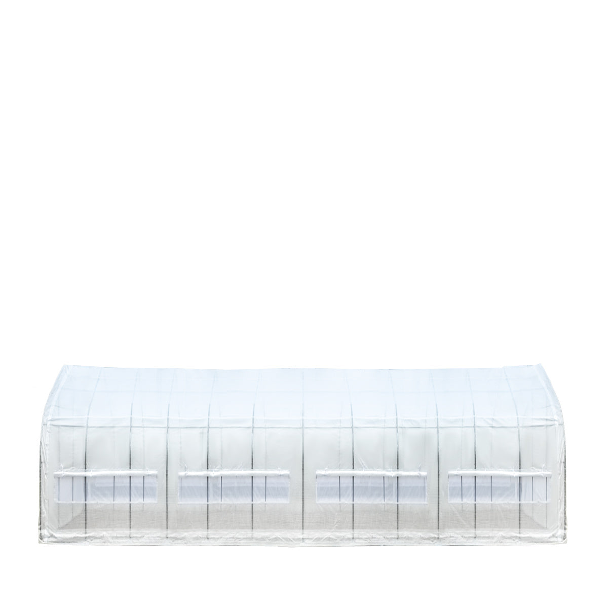 TMG Industrial 20’ x 60’ Tunnel Greenhouse Grow Tent w/12 Mil Ripstop Leno Mesh Cover, Cold Frame, Roll-up Windows, Peak Ceiling Roof, TMG-GH2060