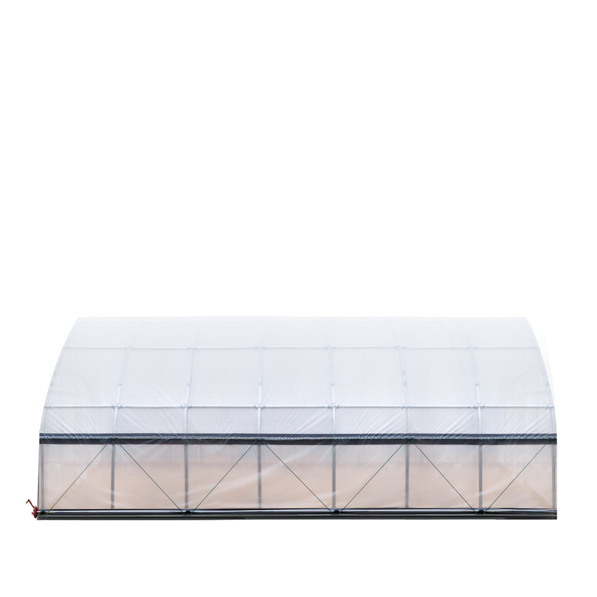 TMG Industrial 30’ x 30’ Tunnel Greenhouse Grow Tent w/6 Mil Clear EVA Plastic Film, Cold Frame, Hand Crank Roll-Up Sides, Peak Ceiling Roof, TMG-GH3030
