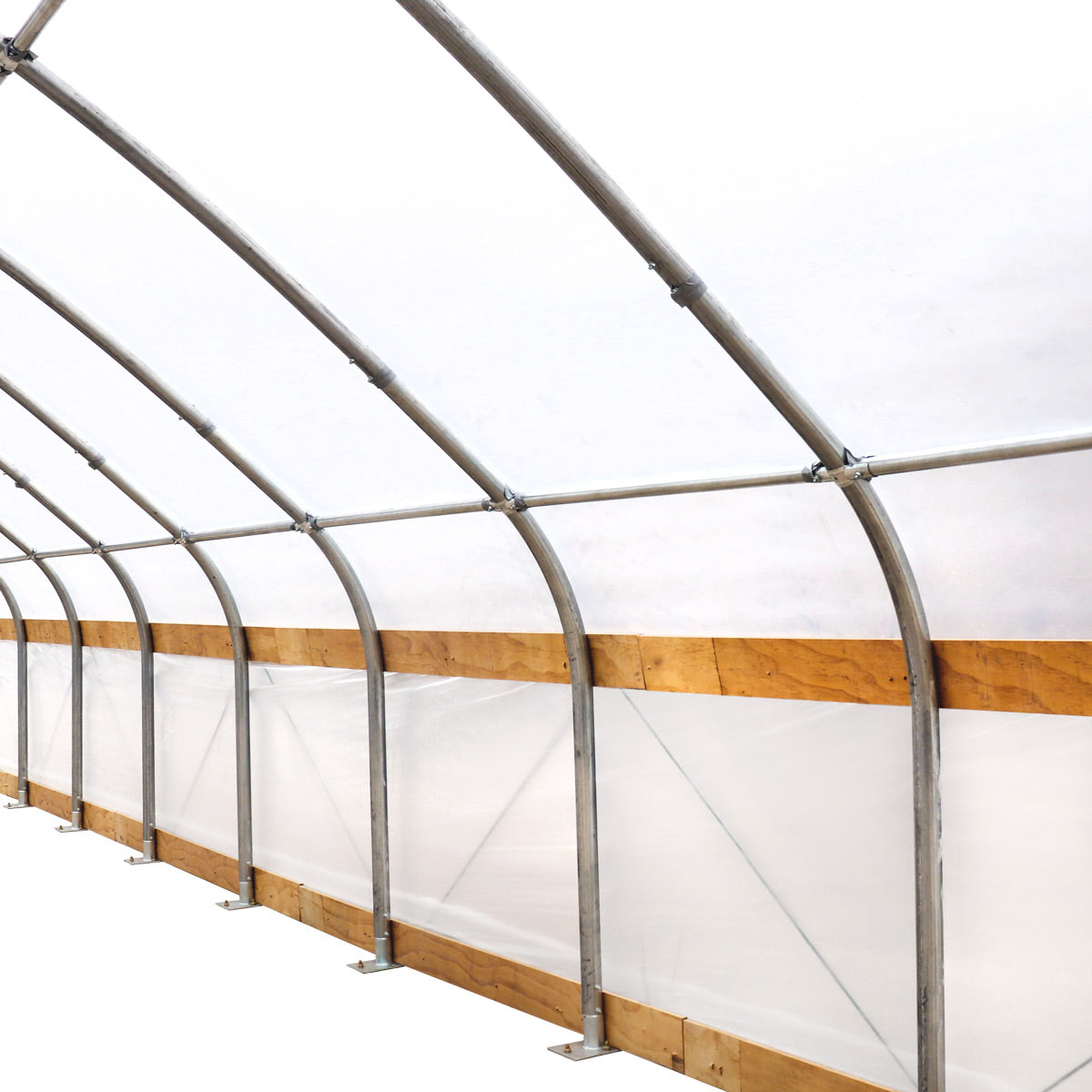 TMG Industrial 30’ x 40’ Tunnel Greenhouse Grow Tent w/6 Mil Clear EVA Plastic Film, Cold Frame, Hand Crank Roll-Up Sides, Peak Ceiling Roof, TMG-GH3040
