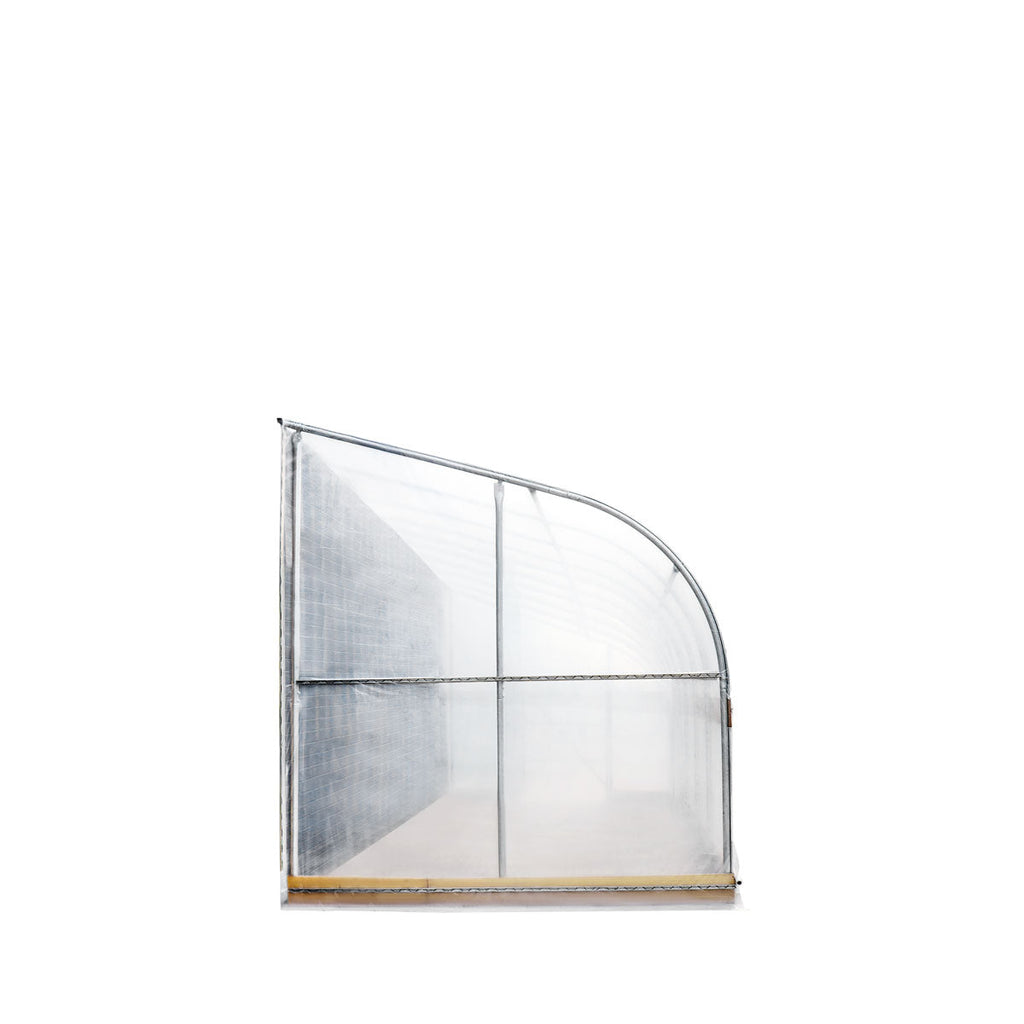 TMG Industrial 10’ x 40’ Lean-To Greenhouse Grow Tent w/6 Mil Clear EVA Plastic Film, Cold Frame, Hand Crank Roll-Up Side, 6-½’ Sidewall, TMG-GHL1040