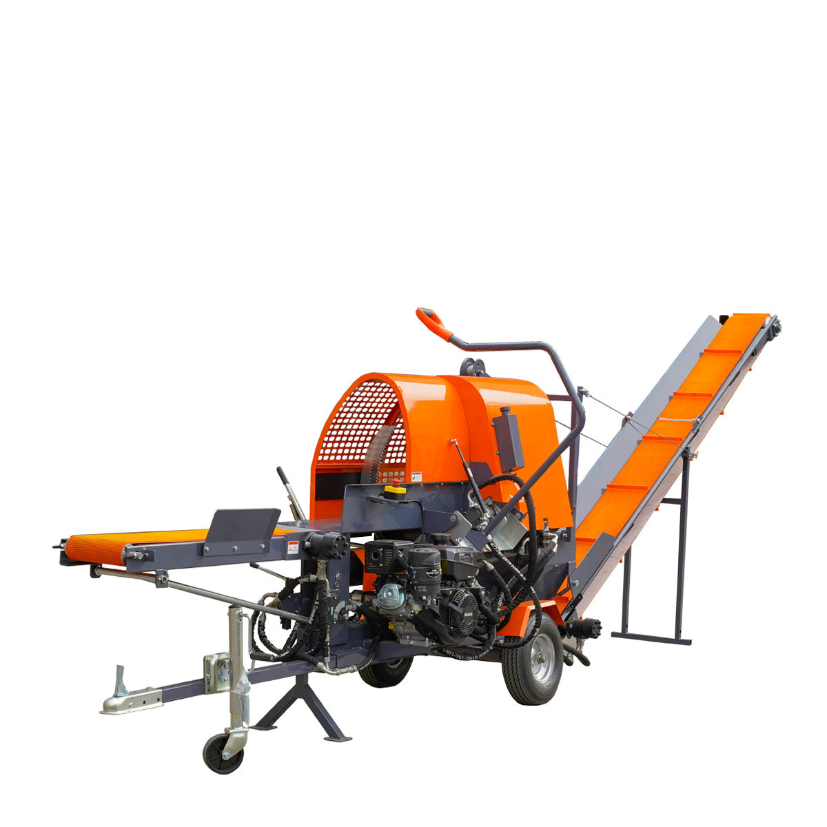 TMG Industrial Firewood Log Splitter Processor Conveyor, 24" x 15" Log Capacity, 14 HP Kohler Engine, 18” STIHL Chainsaw, TMG-GLS20