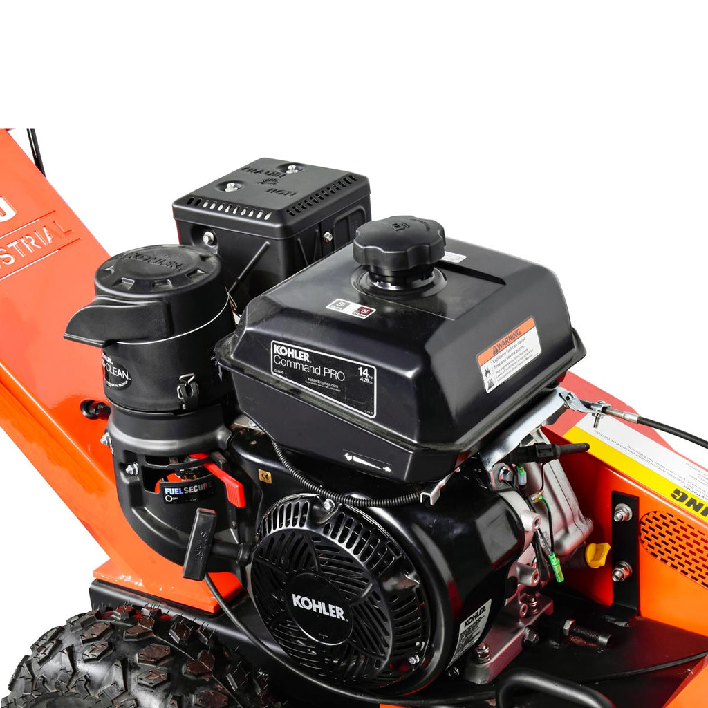 TMG Industrial Walk-Behind Kohler Powered Stump Grinder, 9 Carbide Teeth, 24” Cutting Capacity, 14 HP Gasoline Engine, TMG-GSG9