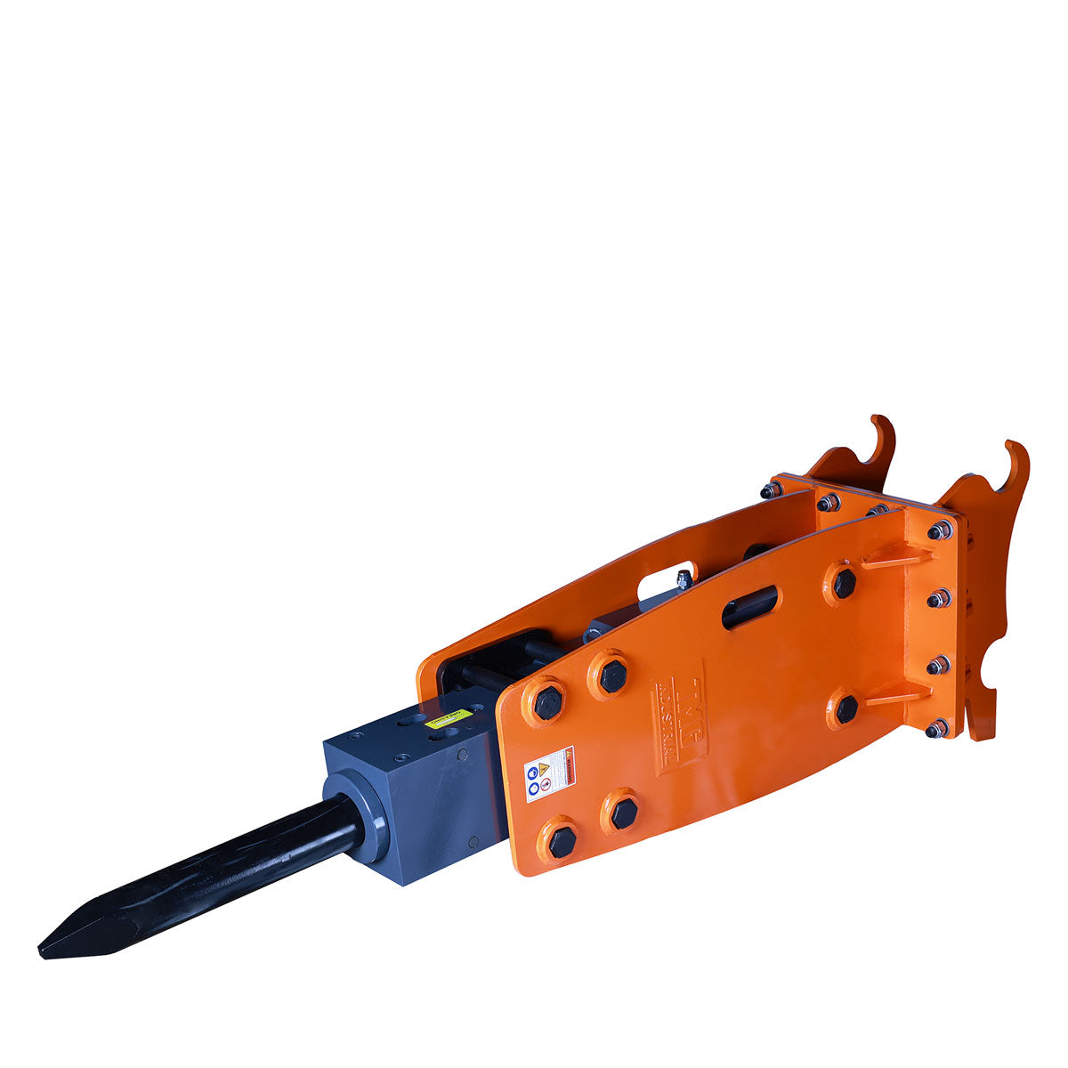 TMG-HB150Q 10 to 15 Ton Q/C Excavator Hydraulic Hammer Breaker, 4'' (100mm) Moil Point Chisel, 1960 Joules Impact Energy, 400-700BPM