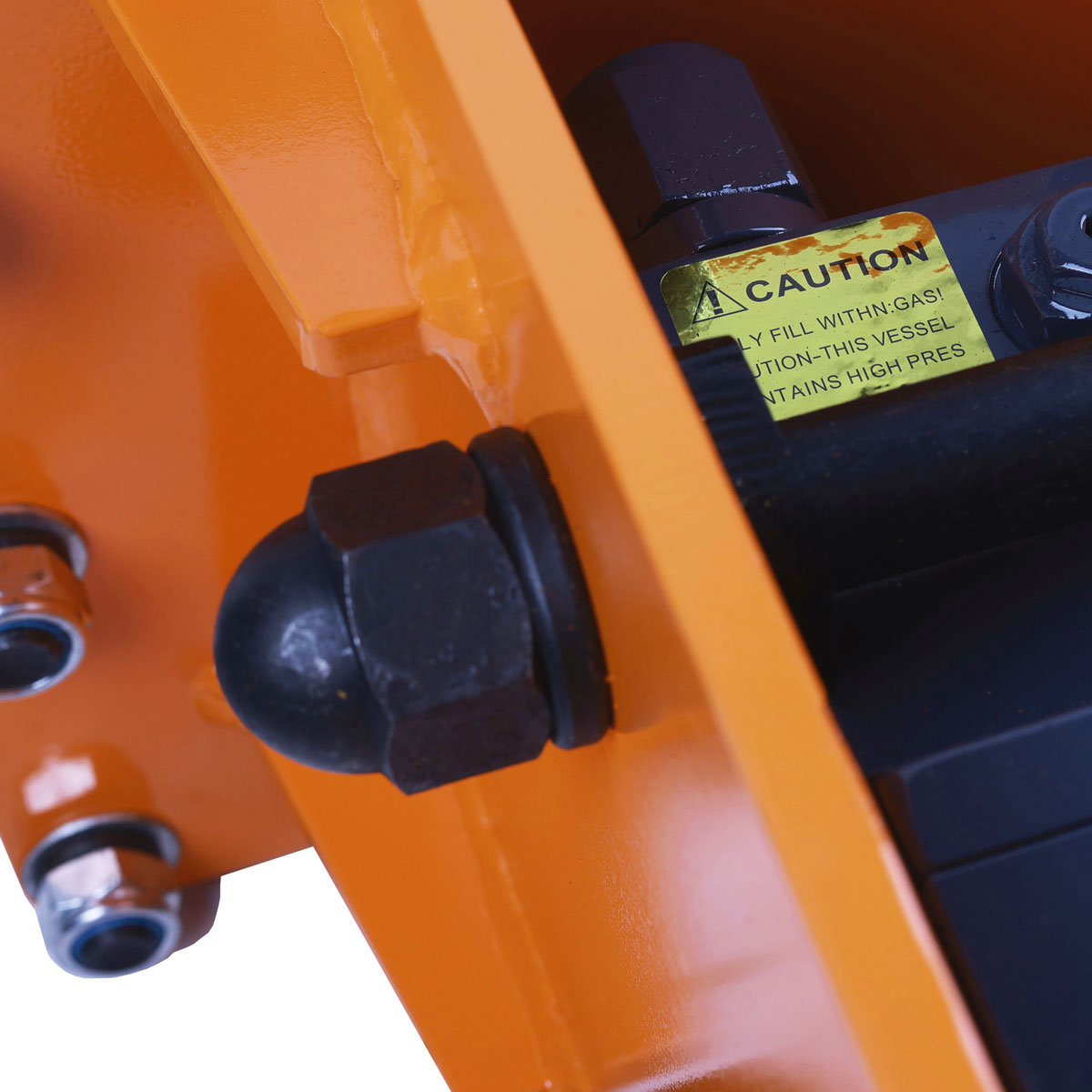 TMG Industrial 4-7 Ton Excavator/Backhoe Hydraulic Hammer Breaker, Quick Change (Q/C) Lugging, 2-3/4” Moil Point Chisel, 600 J Impact Energy, TMG-HB70Q