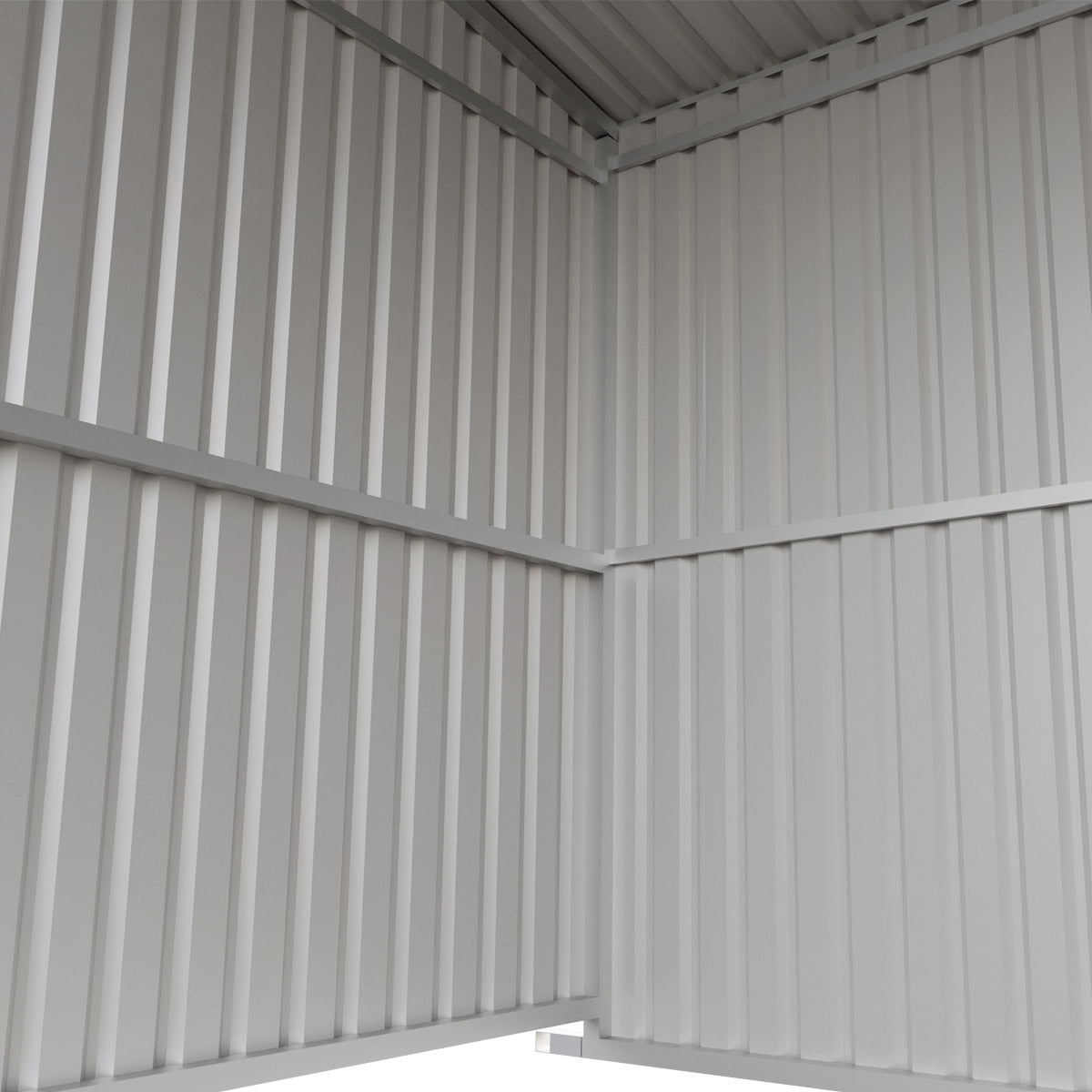 TMG Industrial 12’ x 20’ Galvanized Metal Livestock Shed, 240 Sq-Ft, 27 GA Corrugated Panels, Sliding Skid Mount, TMG-MS1220L